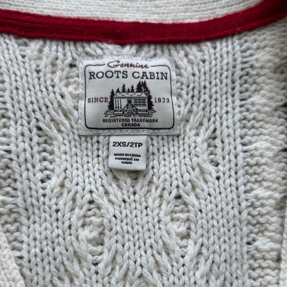 Roots Cream Cable Knit Cardigan - Picture 3 of 4